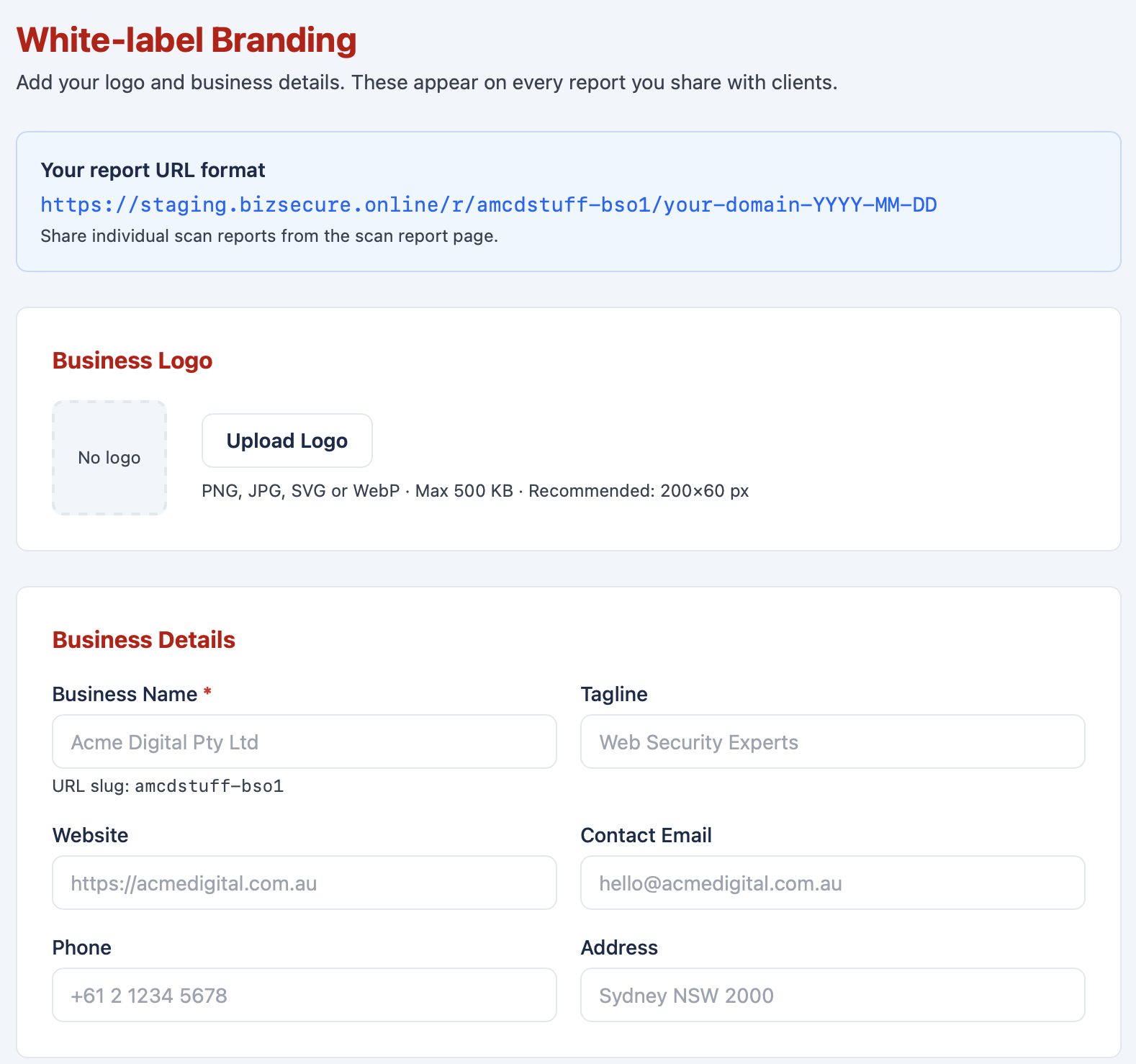 Biz Secure Online security overview